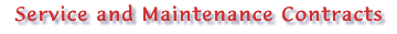 Service and Maintenance Contracts